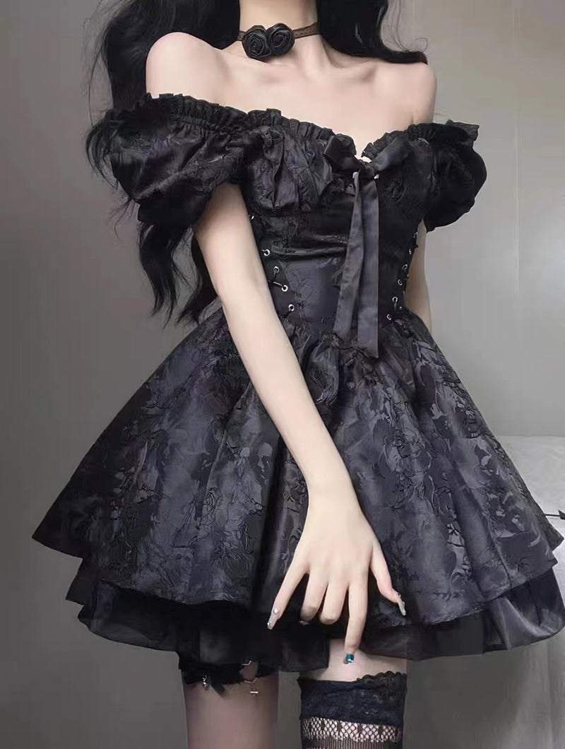 Gothic Vintage Dress - Pastel Kitten Gothic Vintage Dress - Pastel Kitten