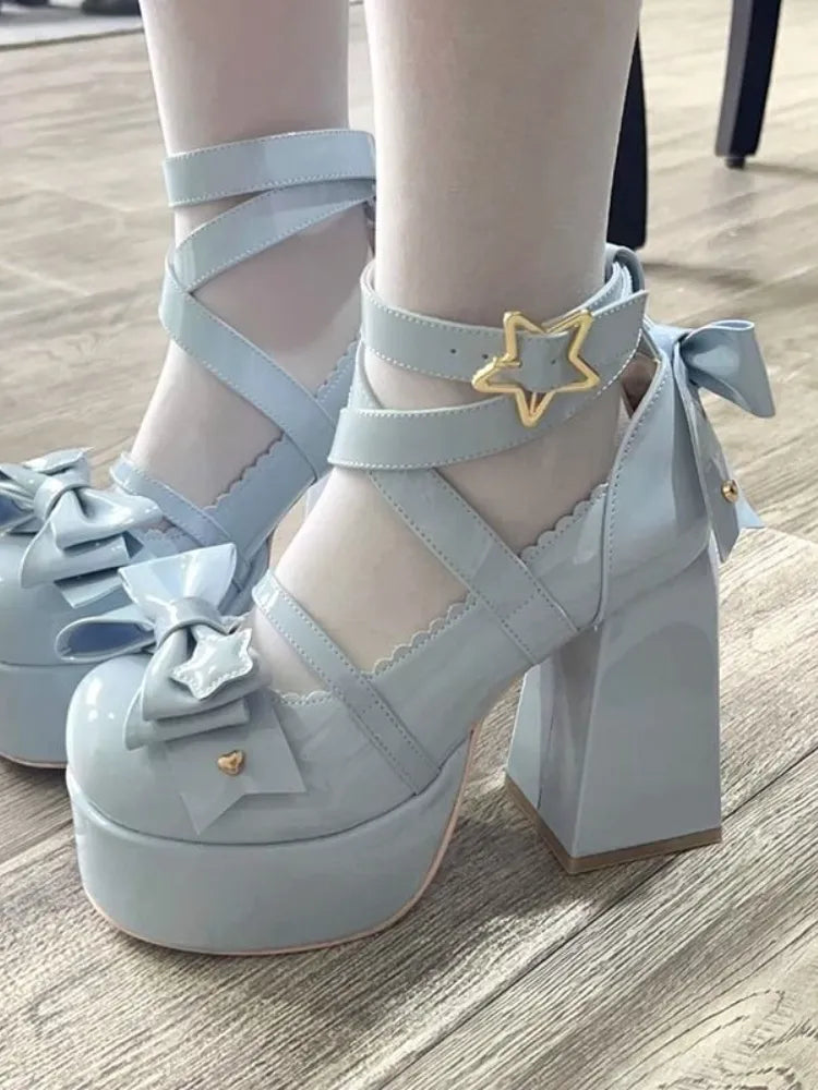 Kawaii Platform Shoes - Pastel Kitten