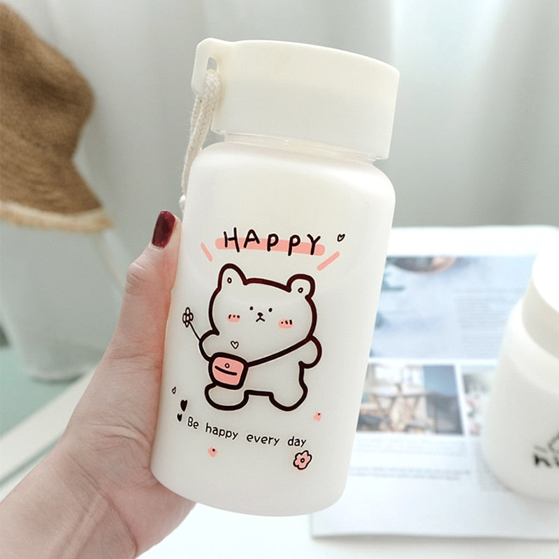 Ulzzang Girl Water Bottle - Pastel Kitten