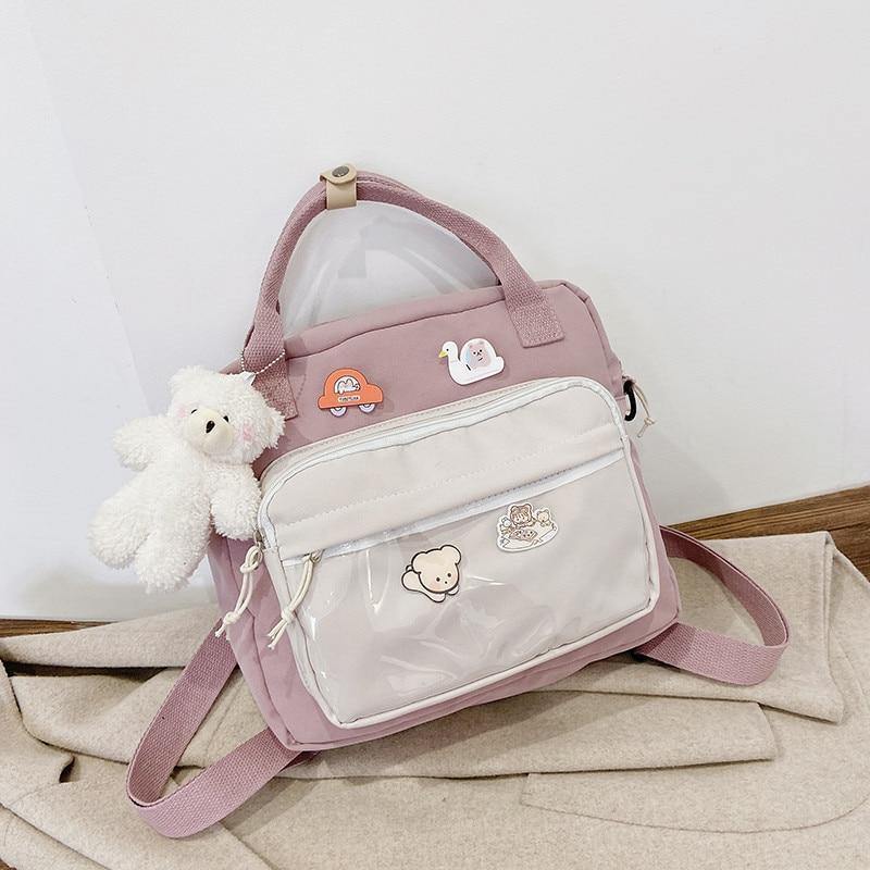 Japanese School Bag Set - Pastel Kitten