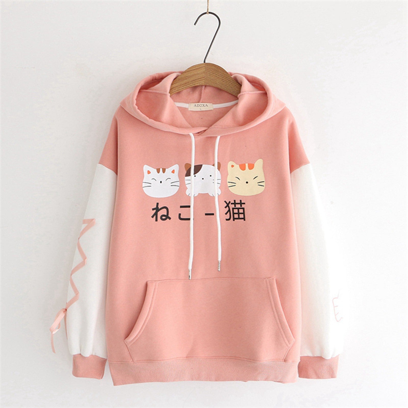 Harajuku Cat Ears Hoodie - Pastel Kitten