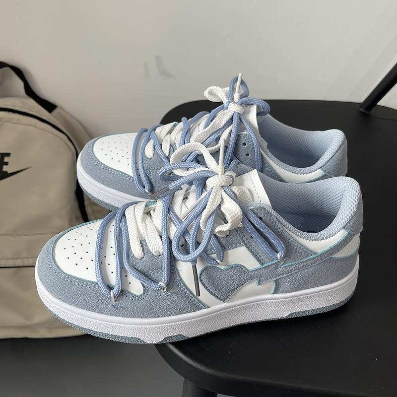 Blue Heart Aesthetic Sneakers