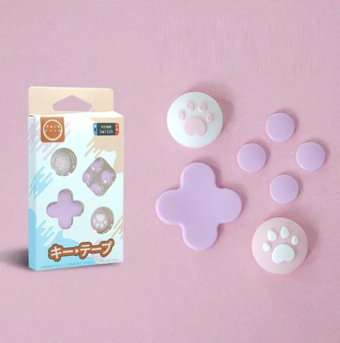 Kawaii Paw Thumb Grip Caps for Switch Pastel Kitten