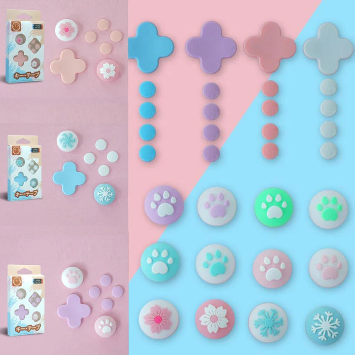 Kawaii Paw Thumb Grip Caps for Switch Pastel Kitten