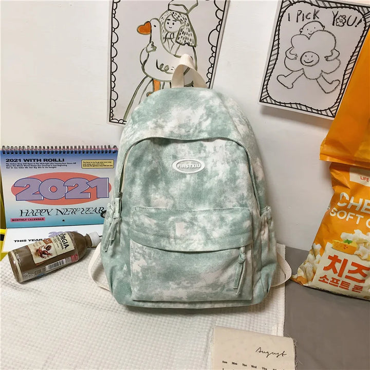 Pastel Dyed School Backpack Pastel Kitten