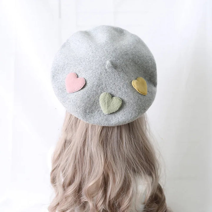 Kawaii Pastel Lolita Beret Pastel Kitten