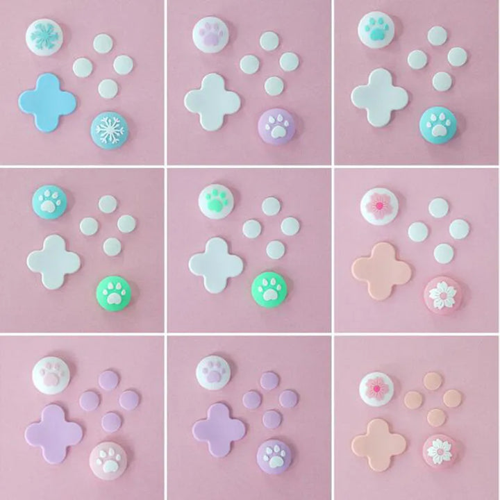 Kawaii Paw Thumb Grip Caps for Switch Pastel Kitten