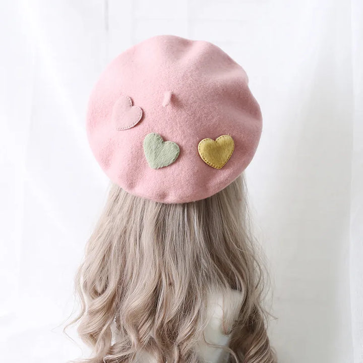 Kawaii Pastel Lolita Beret Pastel Kitten