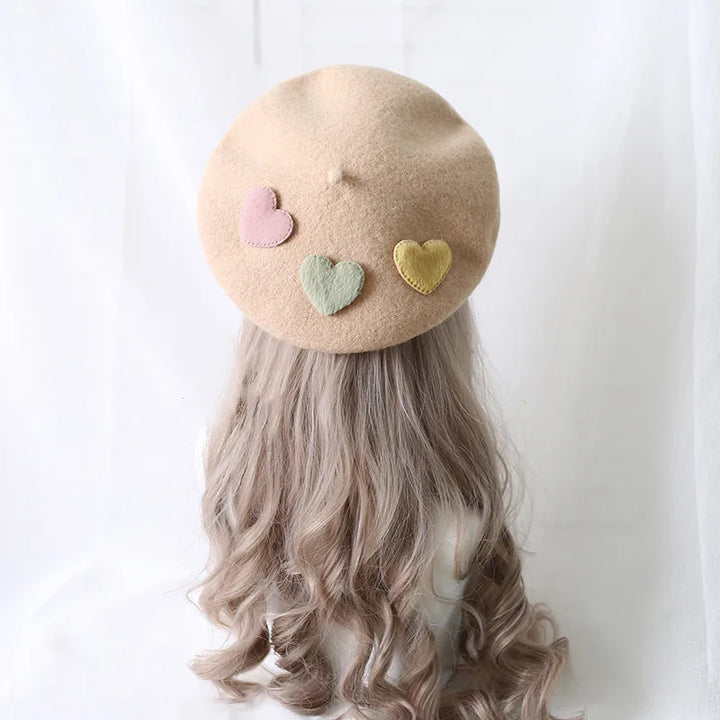 Kawaii Pastel Lolita Beret Pastel Kitten