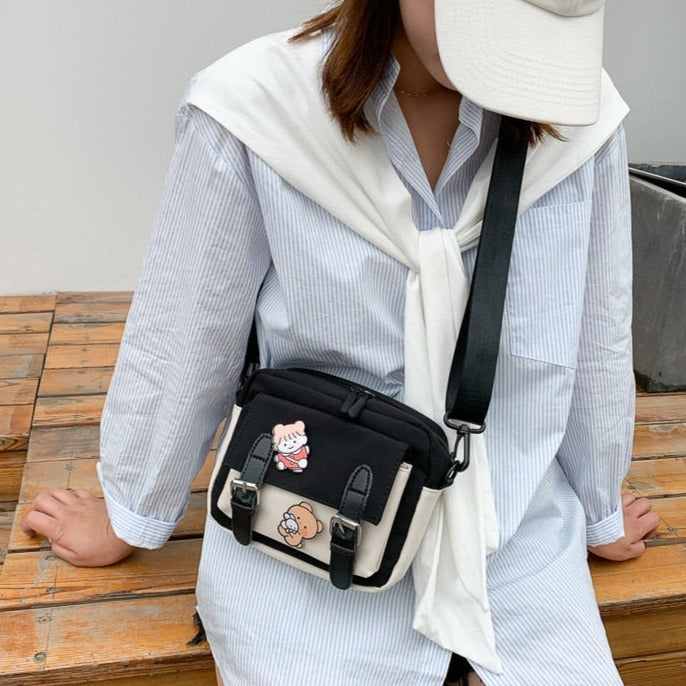 Korean Kawaii Shoulder Bag Pastel Kitten