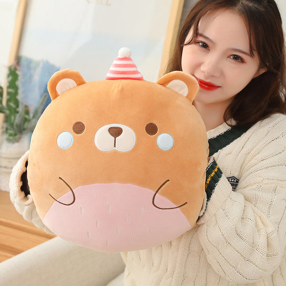 Kawaii Plush Pillow Pastel Kitten