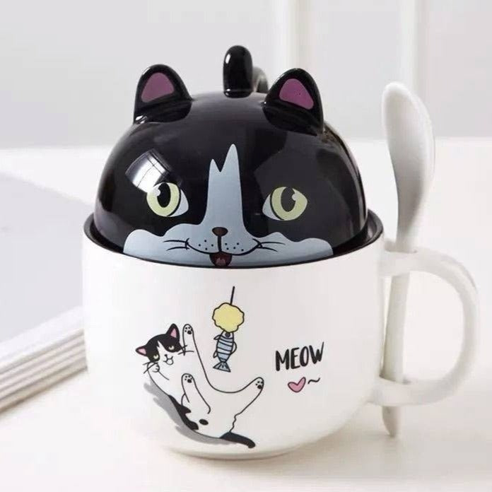 Kawaii Cat & Shiba Inu Mugs Pastel Kitten