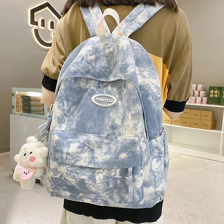 Pastel Dyed School Backpack Pastel Kitten