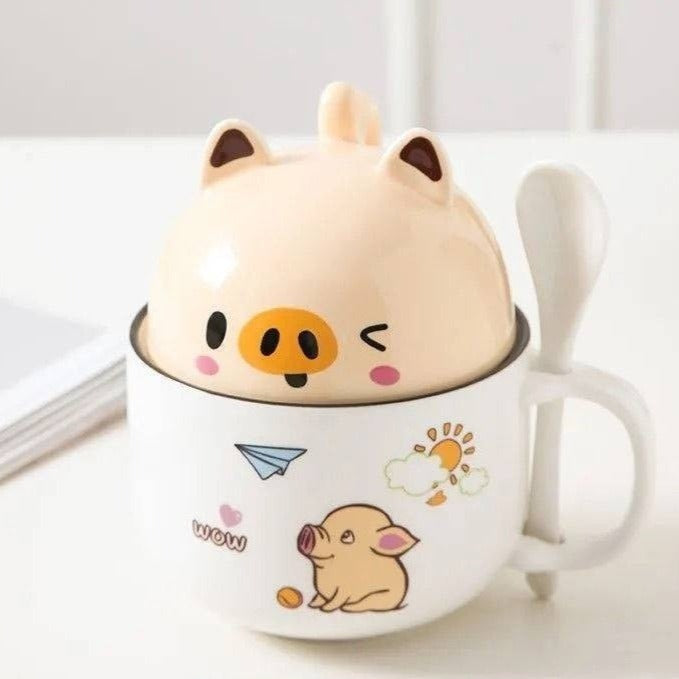 Kawaii Cat & Shiba Inu Mugs Pastel Kitten