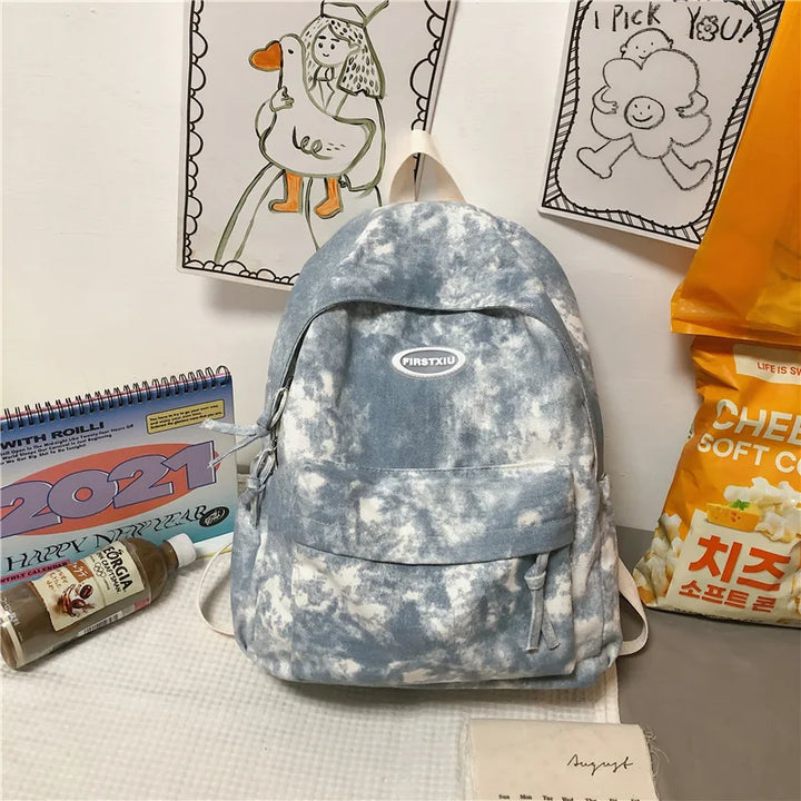 Pastel Dyed School Backpack Pastel Kitten