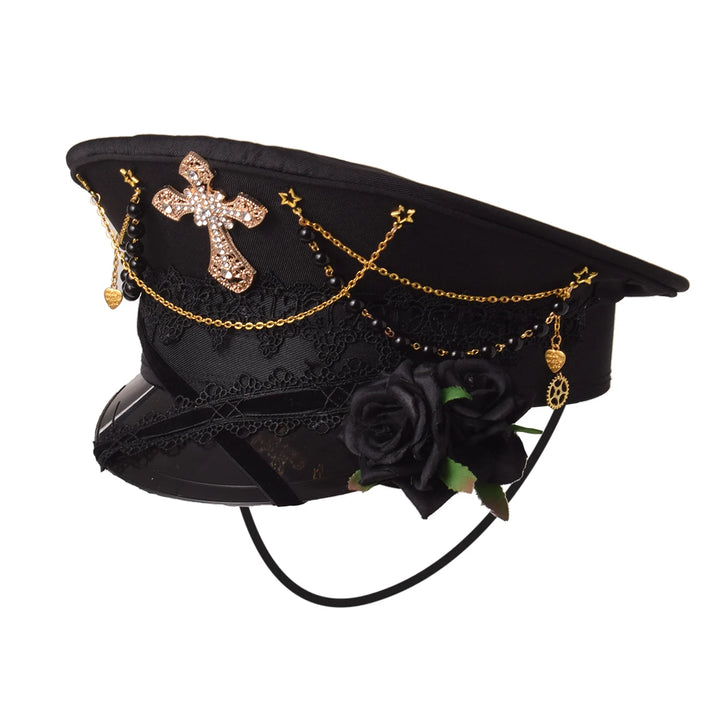 Gothic Lolita Military Cap Pastel Kitten