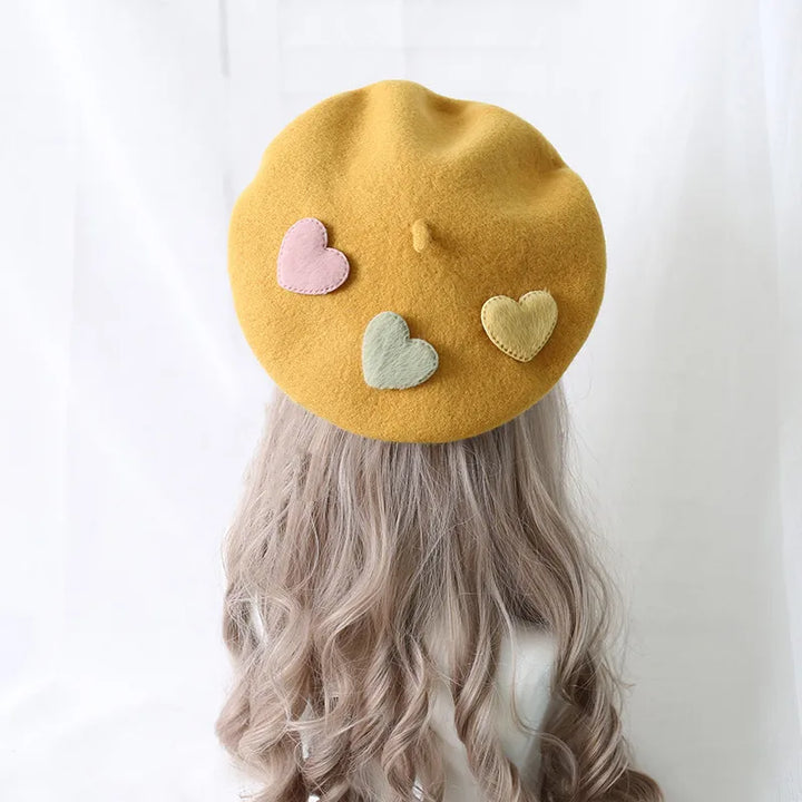 Kawaii Pastel Lolita Beret Pastel Kitten