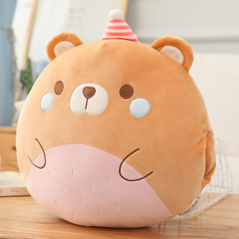 Kawaii Plush Pillow Pastel Kitten