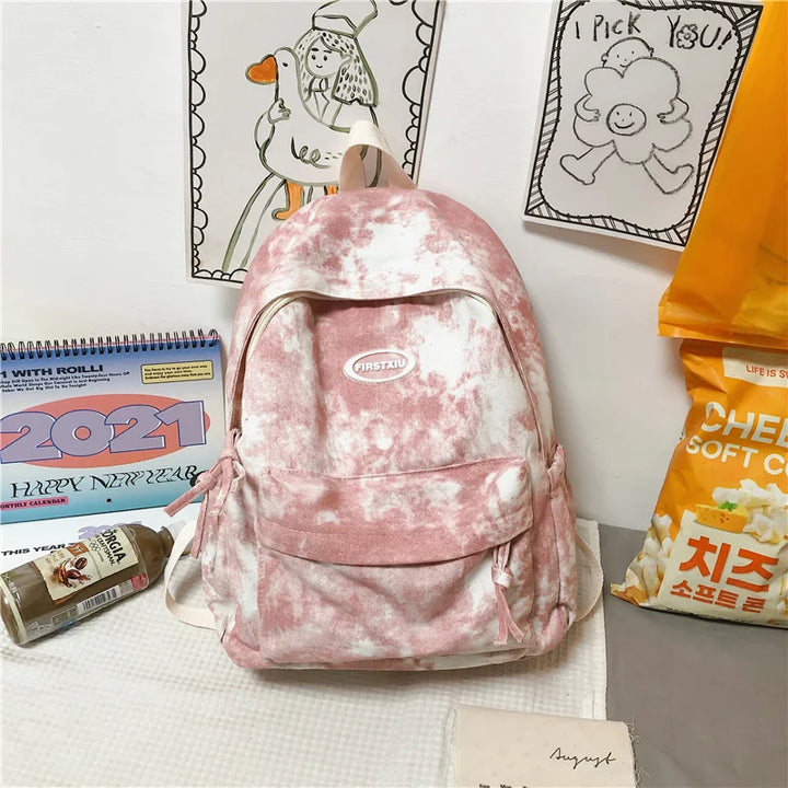 Pastel Dyed School Backpack Pastel Kitten