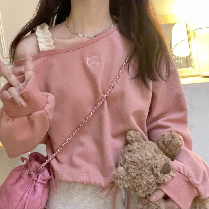 Kawaii Ulzzang Sweater Pastel Kitten