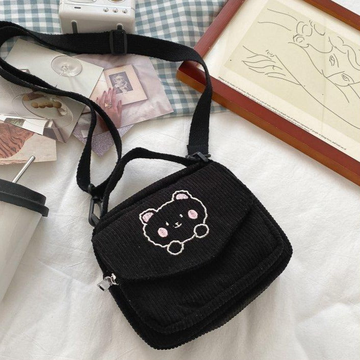 Kawaii Bear Messenger Bag Pastel Kitten