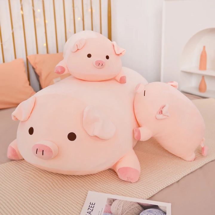 Cute Plush Piggy Toy Pastel Kitten