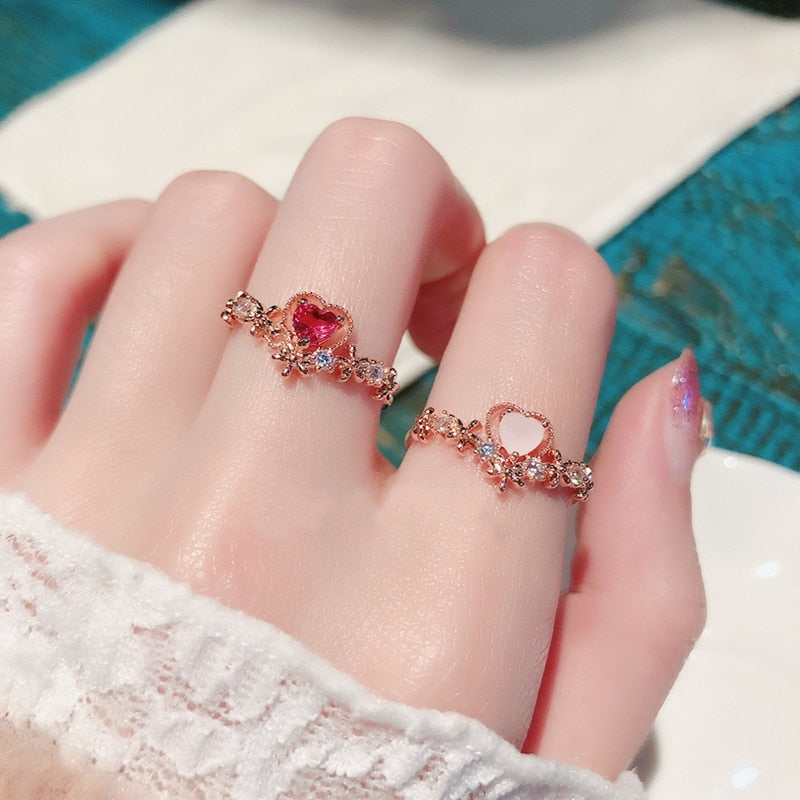 Pastel Candy Cane Glitter Ring – Kuroshiro Kawaii