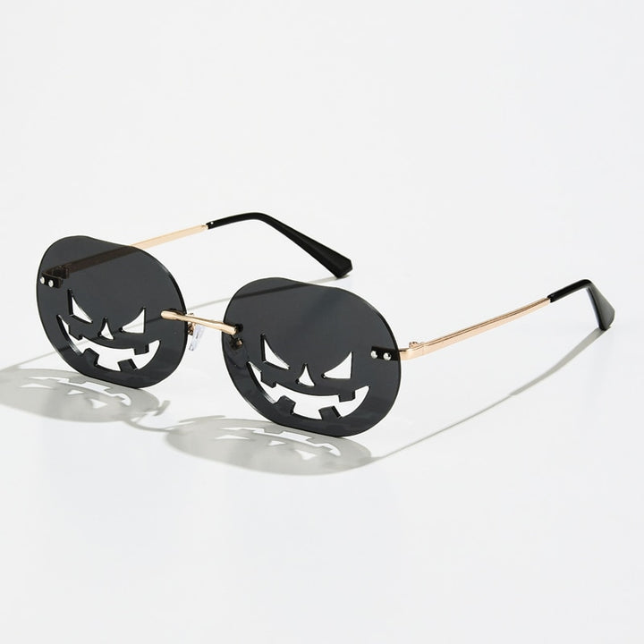 Rimless Pumpkin Sunglasses Pastel Kitten