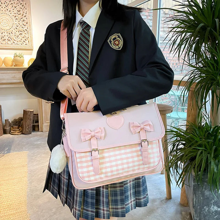 Cute Lolita School Bag Pastel Kitten