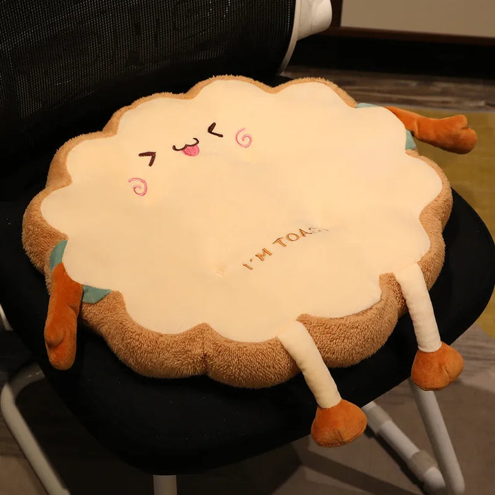 Bread Toast Cushion Pastel Kitten