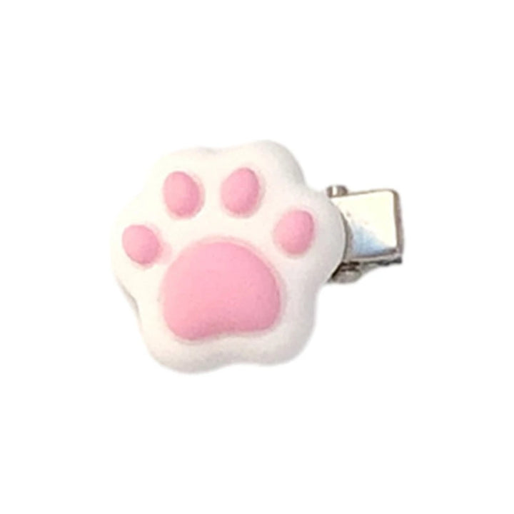 Cute Cat Paw Hair Clip Pastel Kitten