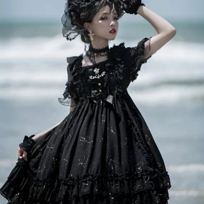 Gothic Victorian Lolita Dress Pastel Kitten