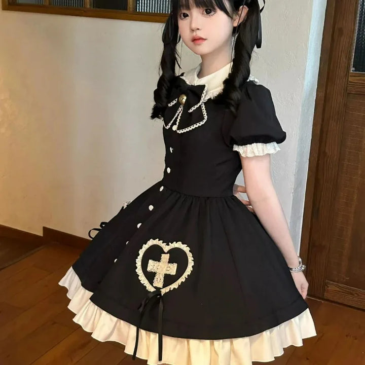 Japanese Maid Mini Dress Pastel Kitten