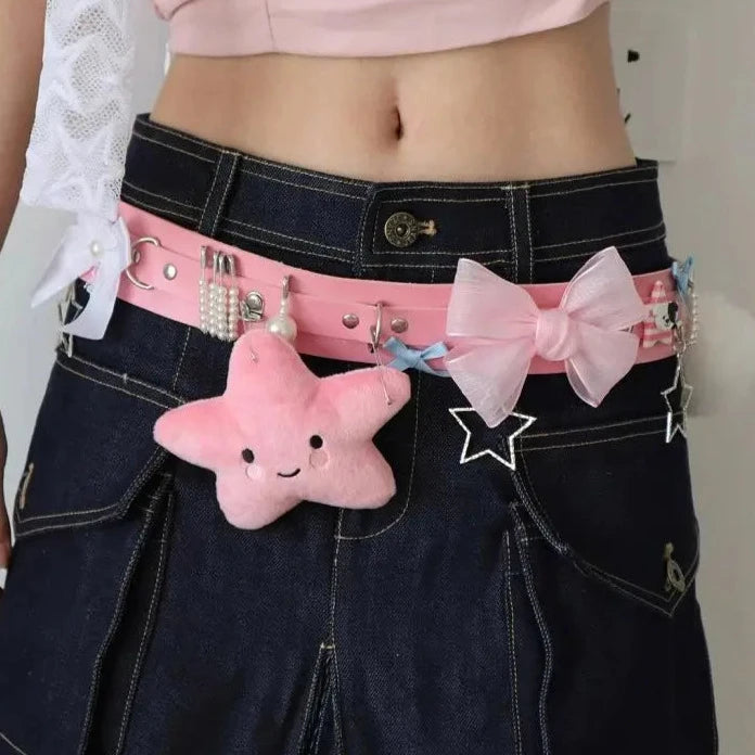 Kawaii Y2K Belt Pastel Kitten