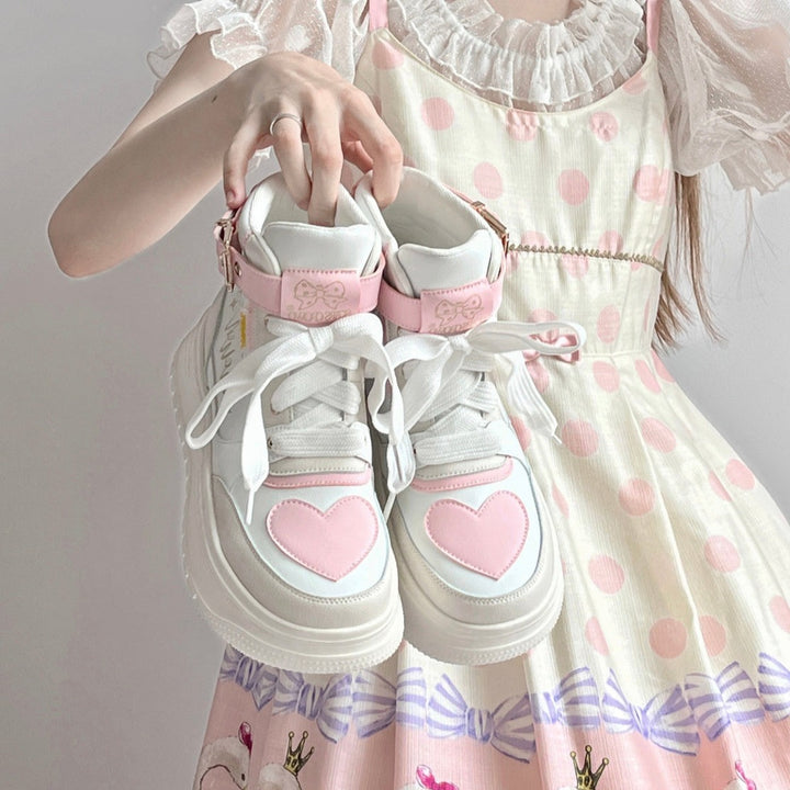 Macaron Japanese Sneakers Pastel Kitten
