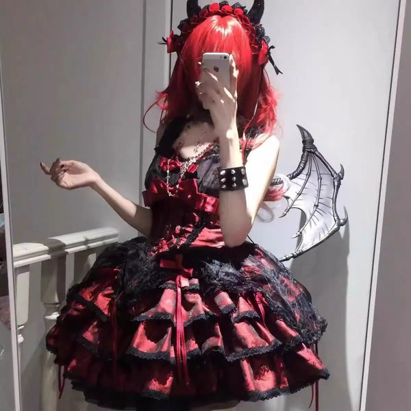 Gothic Lolita Y2K Dress Pastel Kitten