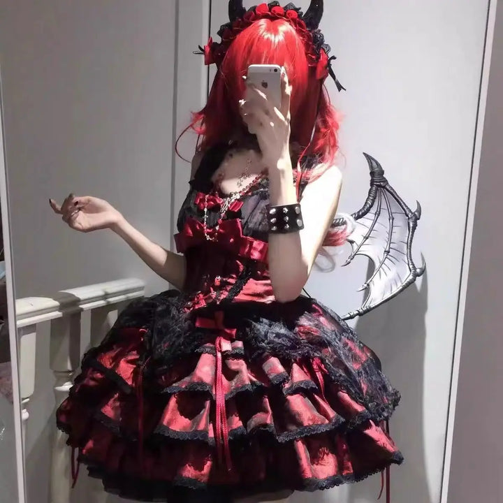 Gothic Lolita Y2K Dress Pastel Kitten