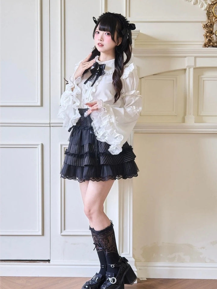 Japanese Lolita Lace Blouse Pastel Kitten