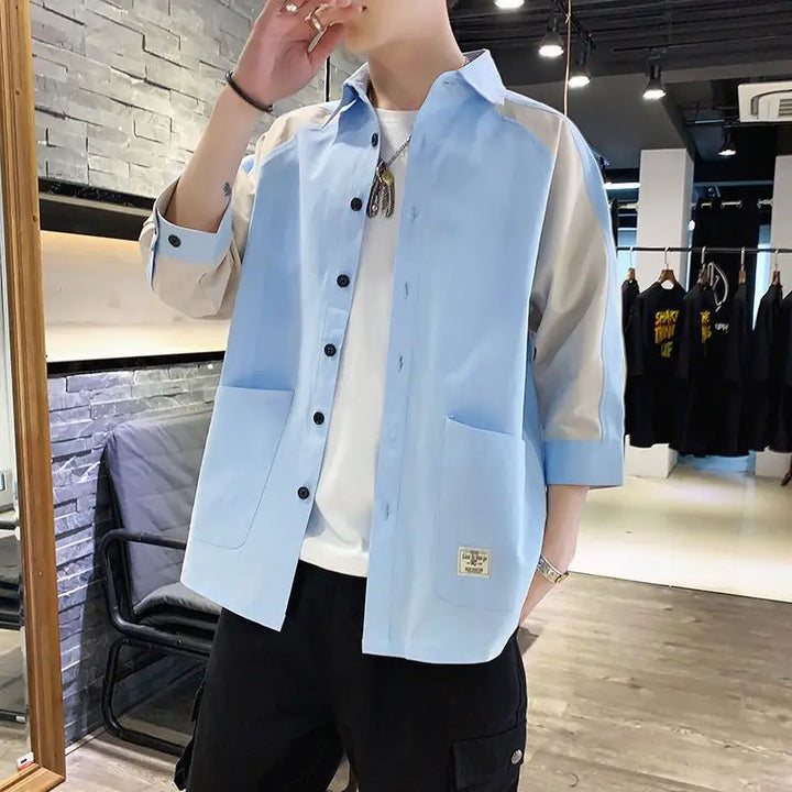 Korean Casual Loose Shirt Pastel Kitten