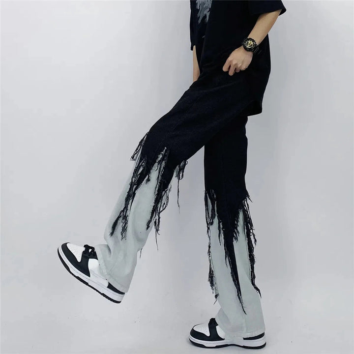 Japanese Loose Tassel Pants Pastel Kitten