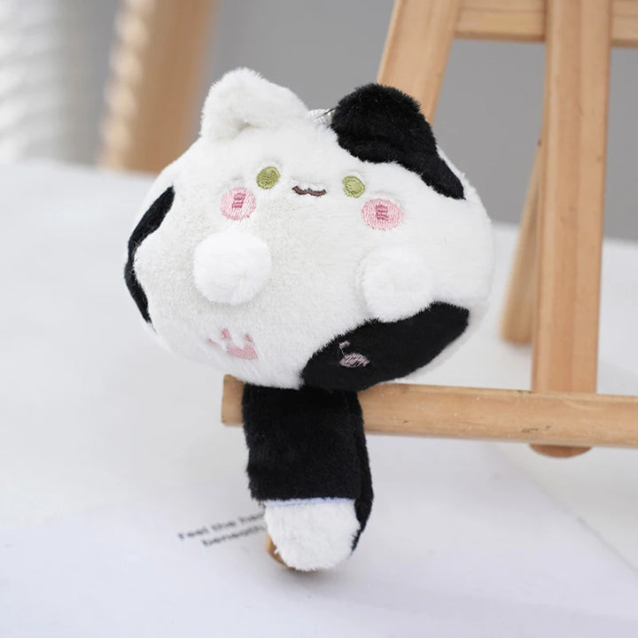 Kawaii Plush Cat Keyring Toy Pastel Kitten