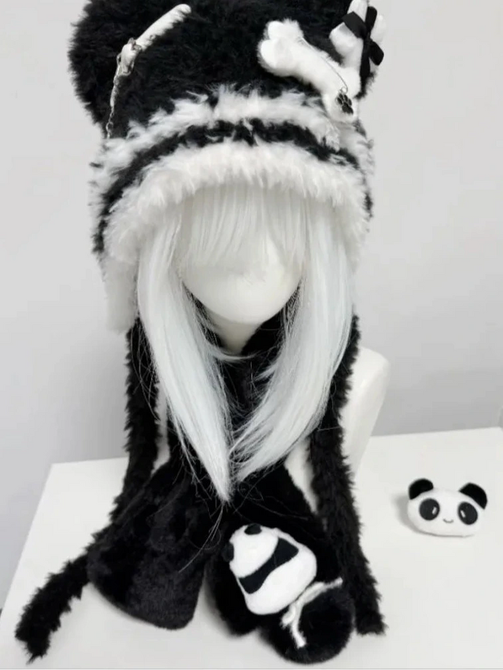 Cute Japanese Knit Hat Pastel Kitten