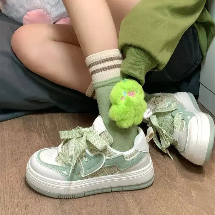 Kawaii Platform Sneakers Pastel Kitten