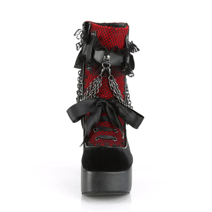 Gothic Style Chain Boots Pastel Kitten