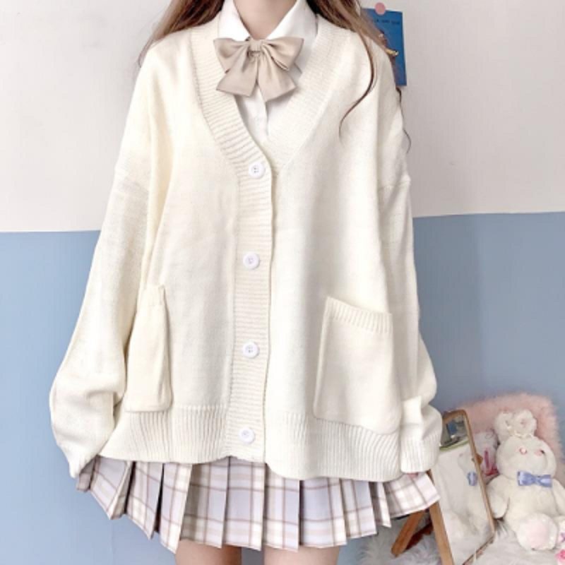 Ulzzang Style Cute Cardigan - Pastel Kitten