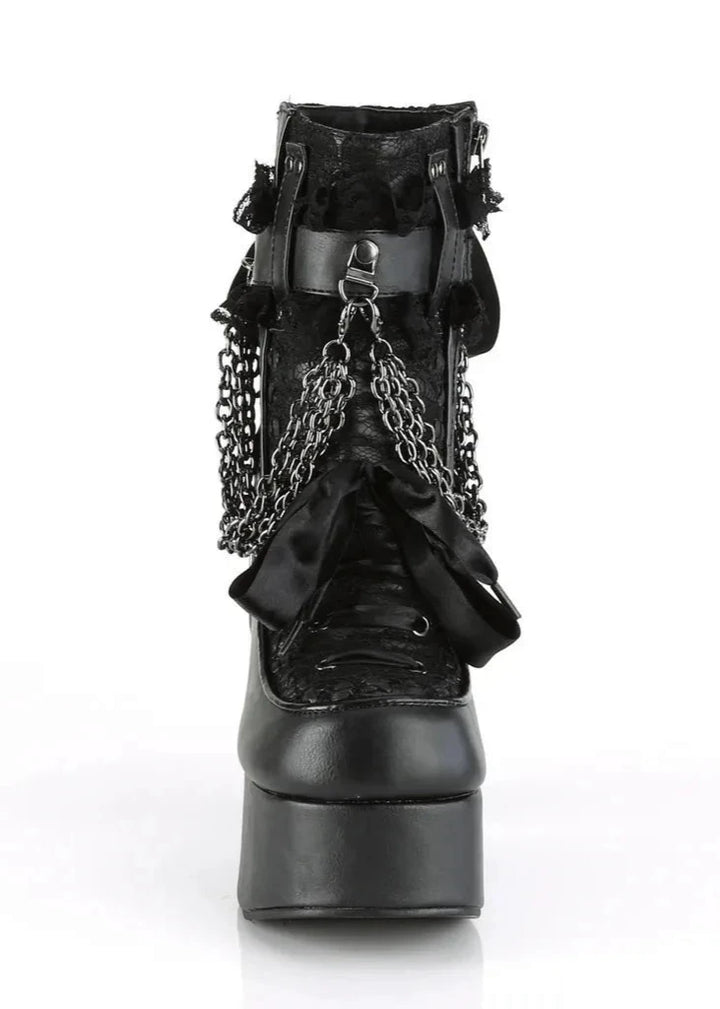 Gothic Style Chain Boots Pastel Kitten