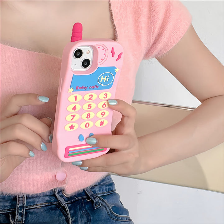 Kawaii Retro Phone Case For iPhone Pastel Kitten