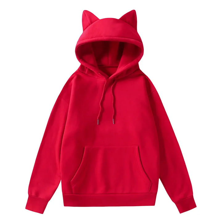 Kawaii Cat Ears Hoodie Pastel Kitten