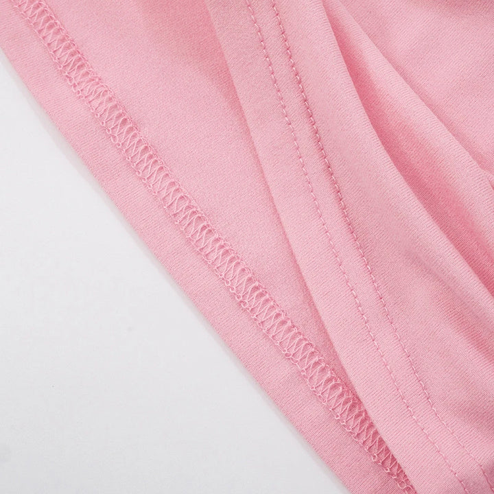 Cute Casual Sleeveless T-Shirt Pastel Kitten