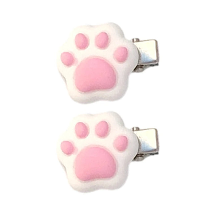 Cute Cat Paw Hair Clip Pastel Kitten